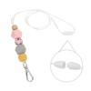 Unique Bargains Wear-resistant Lightweight ID Card Silicone Beaded Lanyards - 3 of 4