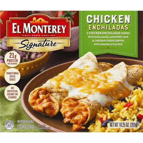 Easy Enchiladas ￼ Frozen chimichangas from Costco Green enchilada sauce  Jack cheese Onion (optional) Directions: Pour a littl…