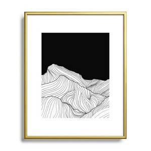 Viviana Gonzalez Lines in the mountains Metal Framed Art Print - Deny Designs - 1 of 4