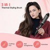 NICEBAY Heated Thermal Brush, Electric Curling Brush & Round Brush Styler with Anti-Scald Nylon Bristles for Smoothing, Volumizing & Curling Hair - 2 of 4