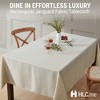 HLC.ME Lincoln Stripe Fabric Tablecloth, Advanced Water, Fade, Stain, and Wrinkle Resistance - 2 of 4