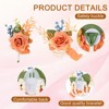 Unique Bargains Satin Romantic Durable Elegant Rose Corsage and Boutonnieres Set 2 Pcs - 3 of 4