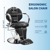 360°Swivel Barber Chair, Reclining Salon Chair with Adjustable Headrest & Hydraulic Pump, Styling Chair for Home, Spa, Shampoo, Max Load 330 Lbs - 2 of 4