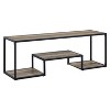 NicBex Rustic TV Stand with 2 Doors and Open Storage Entertainment Center Media Console for Living Room, Bedroom - 2 of 4
