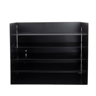 Mind Reader 5-Tier Metal Organizer Tray, Black