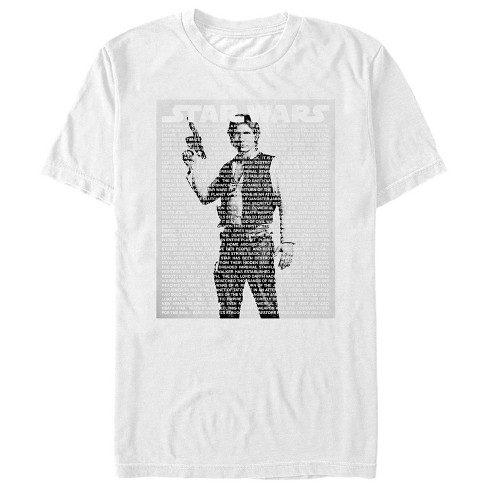 Men's Star Wars Han Solo Intro Script T-shirt : Target