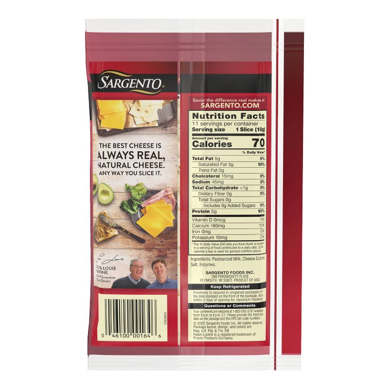 Sargento Natural Baby Swiss Sliced Cheese - 7.5oz/11 slices, 4 of 10