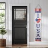 Northlight Set of 2 Stars and Stripes "I Heart USA" and "God Bless America" Door Banners 71" - 2 of 4