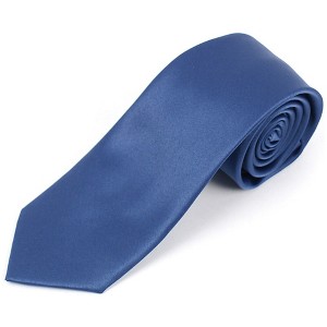 Men's Solid Color 2.75 Inch Wide And 57 Inch Long Slim Neckties - 1 of 4