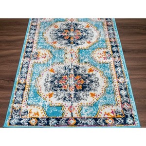 Hauteloom Tigried Turquoise 2308 Area Rug - 1 of 4