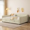 NicBex Full Size Daybed with Storage 81.5" Day Bed with Trundle and 2 Spacious Drawers for Bedrooms and Living Rooms - 3 of 4