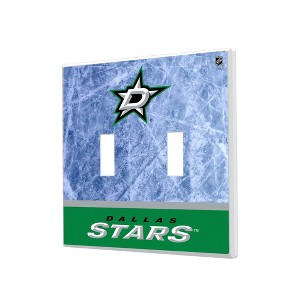NHL Western Conference Teams Ice Wordmark Hidden-Screw Light Switch Plate for Double Toggle - 1 of 4
