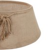 Northlight 22" Beige Burlap with Rope Christmas Tree Collar - 3 of 3