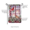 Cardinals in the Window Garden Suede Flag - 4 of 4