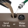Casafield Patio Umbrella Base with Wheels, 131lb Fillable Umbrella Stand, 24" - 3 of 4