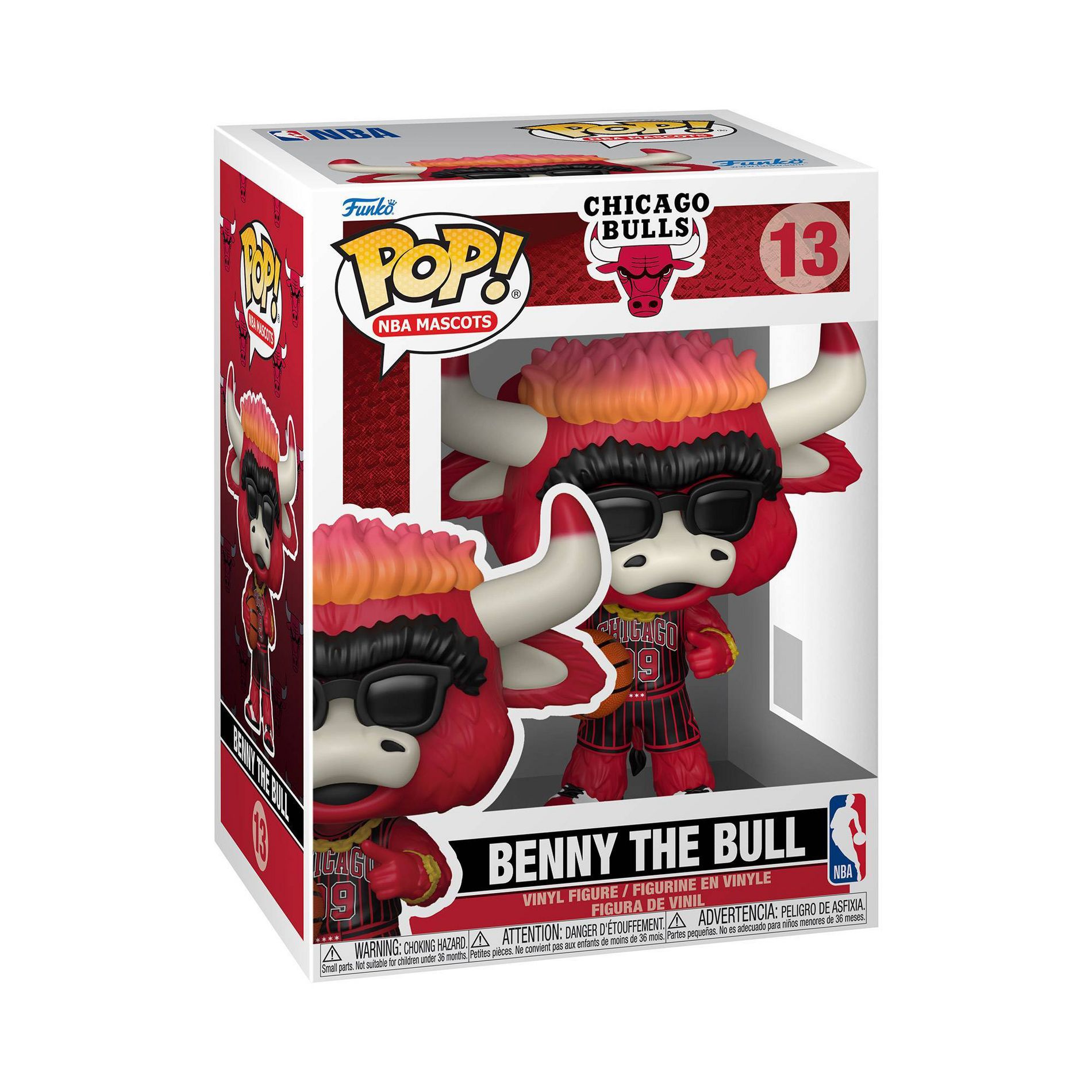 NBA Chicago Bulls Funko Mascots POP Benny The Bull Mini Figure
