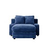 NicBex Couches for Living Room 48.8" Sofa Couch Modern Minimalist Upholstered Sofa Bed Sleeper with 3 Throw Pillows for Apartment - 4 of 4