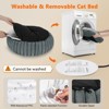JOEJOY Temperature Control Heated Cat Bed, Removable Plush Cover with Heating Pad, Even Heat Distribution Mat for Senior Cats & Kittens - 3 of 4