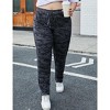 Women's Plus Size Casual Pants with Pockets High Waist Stretchy Elastic Camouflage Pants Comfortable Relaxed Fit for Everyday Wear - 2 of 4