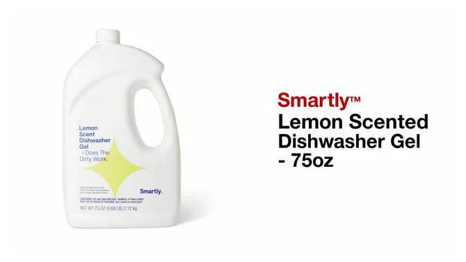 Lemon Scented Dishwasher Gel - 75oz - Smartly&#8482;, 2 of 7, play video