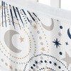 Sweet Jojo Designs Gender Neutral Unisex BreathableBaby Breathable Mesh Crib Liner Celestial Blue Gold and Grey - 4 of 4