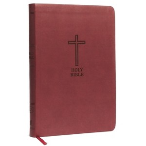 KJV, Thinline Bible, Large Print, Imitation Leather, Red Letter Edition - by  Thomas Nelson (Leather Bound) - 1 of 1