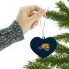 Averett University Primary Logo Heart Love Wood Christmas Tree Holiday Ornament - 3 of 3