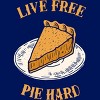 Junior's Design By Humans Live Free Pumpkin Pie Hard By dumbshirts T-Shirt - 2 of 3