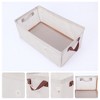 Unique Bargains Fabric Collapsible Design Spacious Capacity Storage Bins with Handles 19" x 11" x 8" - 2 of 4