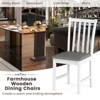 Tangkula Wooden Dining Chair Set of 2 w/Rubber Wood Frame & Padded Seat & Curved Back - 4 of 4