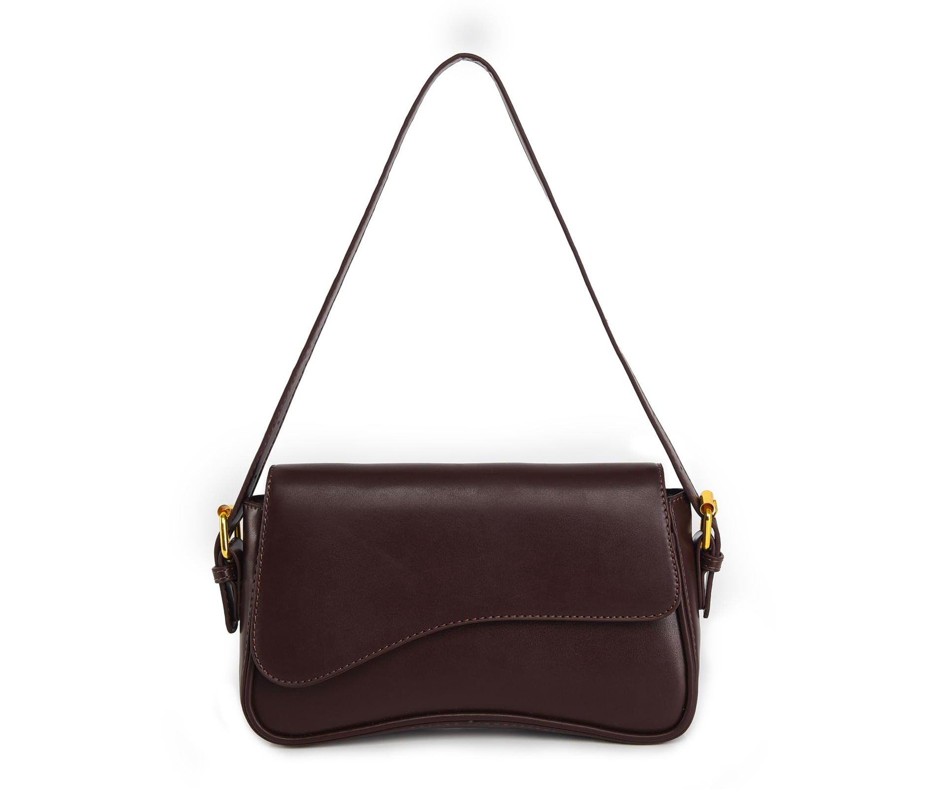 Shoulder Bag for women Clutch Purse Handbag PU Leather Tote Bag with 2 Removable Straps and Zipper Closure Crossbody Bags (A-Coffee Color)