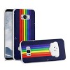 Reiko Samsung Galaxy S8 Edge/ S8 Plus TPU Design Case with 3D Soft Silicone Poke Squishy Rainbow Cloud - 2 of 4