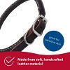 Circle T by Coastal Pet - Latigo Leather Twist Dog Leash with Brass Hardware (6') & Latigo Leather Round Dog Collar (3/8" x 18") - 3 of 3
