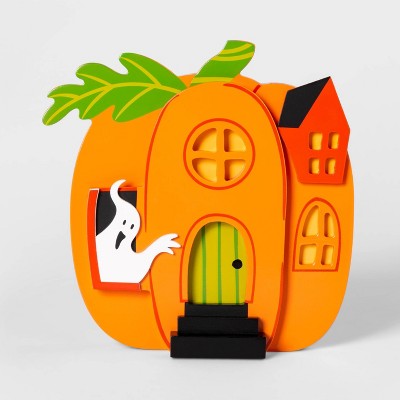 Mini Mantel Pumpkin House Halloween D cor Hyde EEK Boutique