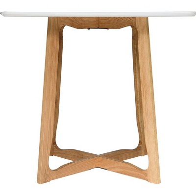 Cedar White and Oak Mid-Century Modern Square Dining Table