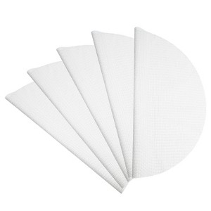 Unique Bargains Silicone Non-Stick Steaming Baking Mats White 5 Pcs - 1 of 4