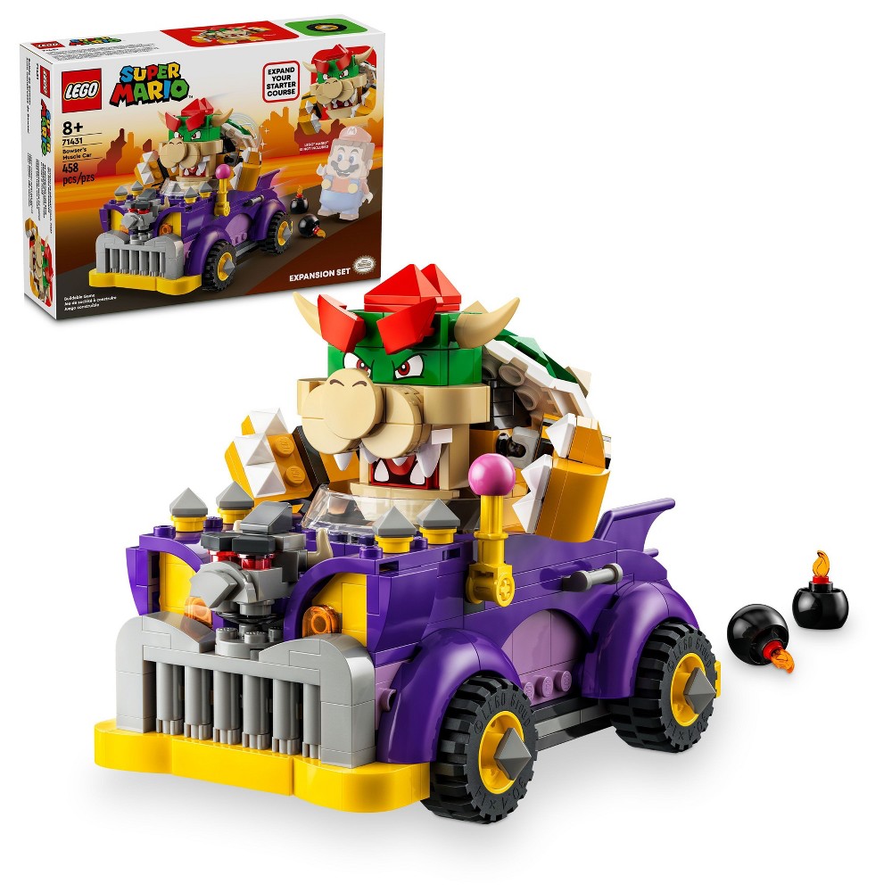 Photos - Construction Toy Lego Super Mario Bowser's Muscle Car Expansion Set 71431 