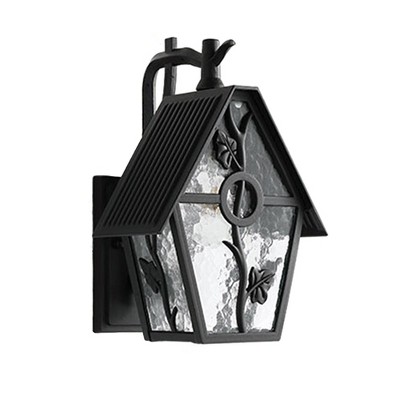 YIYIBYUS Waterproof Outdoor Wall Sconces Frosted Glass Flower Wall Lamp