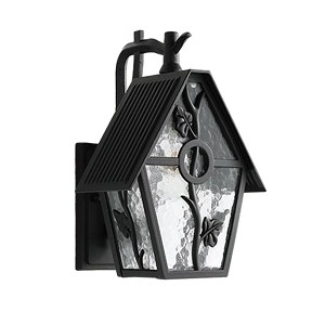 YIYIBYUS Waterproof Outdoor Wall Sconces Frosted Glass Flower Wall Lamp - 1 of 4