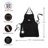 Evergreen Denver Broncos Black Grill Apron- 26 x 30 Inches Durable Cotton with Tool Pockets and Beverage Holder - 4 of 4
