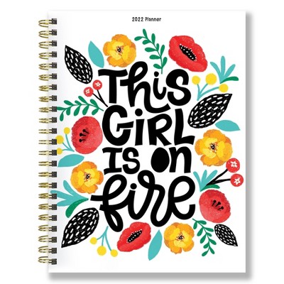 2022 Planner Weekly/Monthly Girl on Fire Medium - The Time Factory