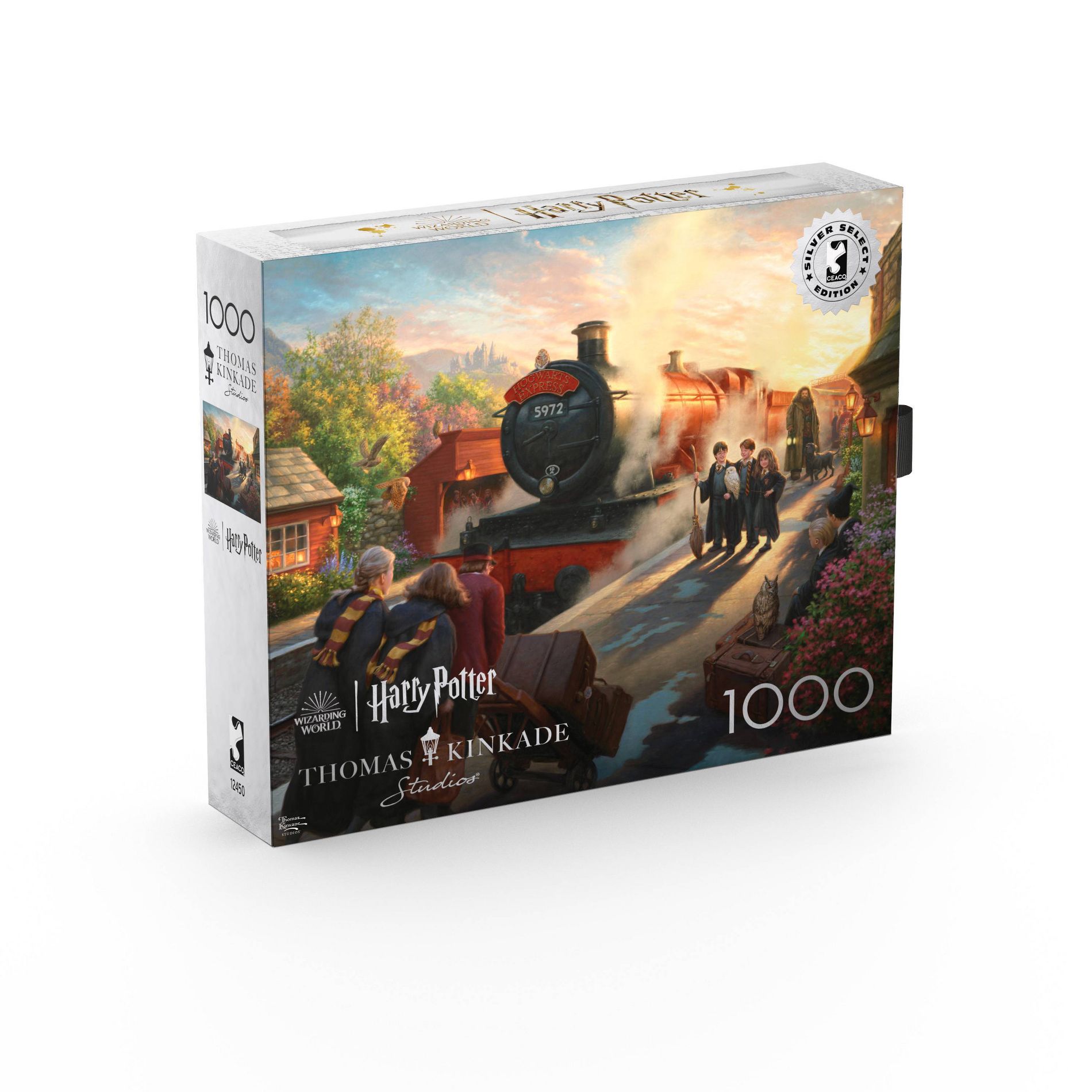 Buffalo Games Thomas Kinkade Harry Potter Hogwarts Express Jigsaw Puzzle - 1000pc: Fantasy Cardstock Paperboard Art