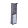 Okak Narrow Freestanding Bathroom Storage Cabinet with Adjustable Shelves,Tall Linen Tower with Drawer for Bathroom,Living Room - 2 of 4