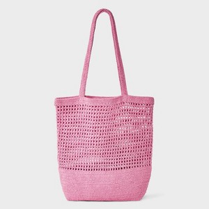 Netted Crochet Tote Bag - Shade & Shore™ Pink : Target