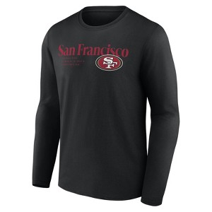 NFL San Francisco 49ers Men's Black Long Sleeve T-Shirt - 1 of 3