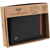 Jack Abrahams Goat Nappa Leather Bi-Fold Wallet with Flip ID Window Brown/Cognac - 4 of 4