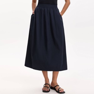Women's Barrel Long Midi Skirt - A New Day™ Dark Blue : Target