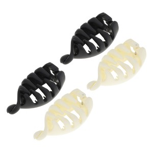 Unique Bargains Women's Grace Banana Hair Clips 4 Pcs - 1 of 4