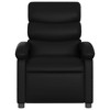 vidaXL Black Faux Leather Recliner Chair-Adjustable Manual Reclining Armchair for Living Room, Office, Lounge with Side Pocket - 3 of 4