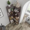 Okak 6 Tier Freestanding L-Shaped Bookshelf Corner Organizer,Wooden Display Bookcase with Anti-Tip Device for Home Office,Study - 4 of 4